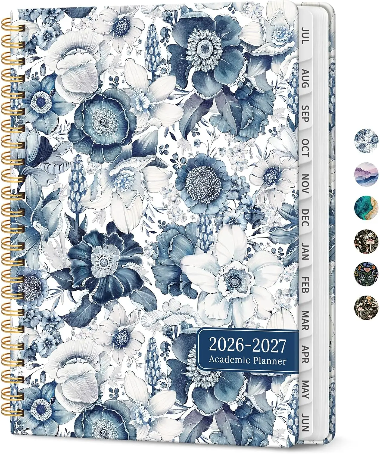 2026-2027 Academic Planner, Monthly and Weekly Calendar with Tabs, Spiral Hardcover Agenda for School Office Home, 6.3" x 8.5
2026-2027 Academic Planner, Monthly and Weekly Calendar with Tabs, Spiral Hardcover Agenda for School Office Home, 6.3" x 8.5