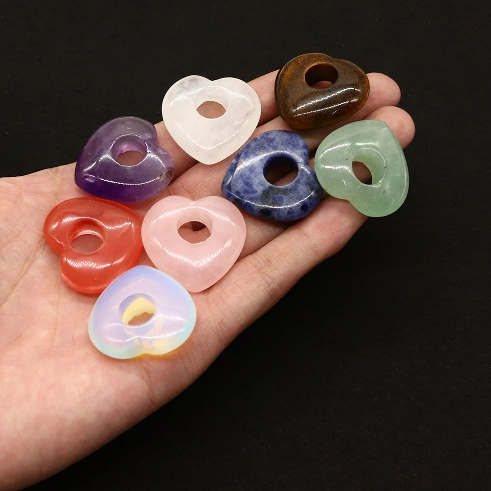 Heart Natural Stone Big Hole Crystal Beads Lapis Lazuli Rose Quartz Tiger Eye Charm for DIY Necklace Jewelry Accessories Gifts
Heart Natural Stone Big Hole Crystal Beads Lapis Lazuli Rose Quartz Tiger Eye Charm for DIY Necklace Jewelry Accessories Gifts