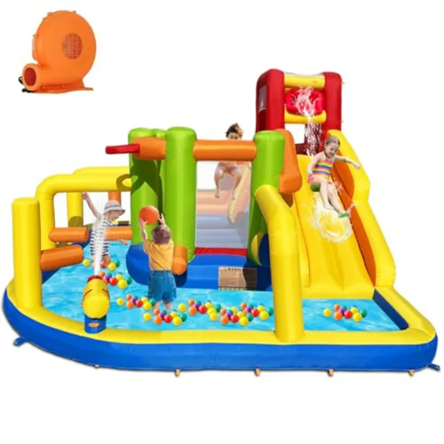 Inflatable Obstacle Bounce House Bounce House Water Park with Water Slides Surprise Dump Bucket Obstacles Jumping Tunnels Climb
Inflatable Obstacle Bounce House Bounce House Water Park with Water Slides Surprise Dump Bucket Obstacles Jumping Tunnels Climb