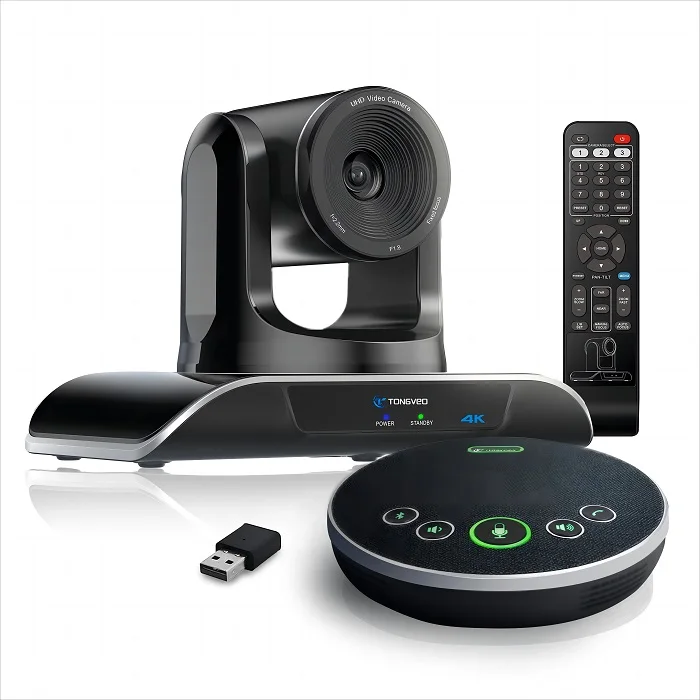 TONGVEO 4K Conference Camera System AI Auto-tracking Ptz Camera 4k With Conference Speaker Microphone
TONGVEO 4K Conference Camera System AI Auto-tracking Ptz Camera 4k With Conference Speaker Microphone