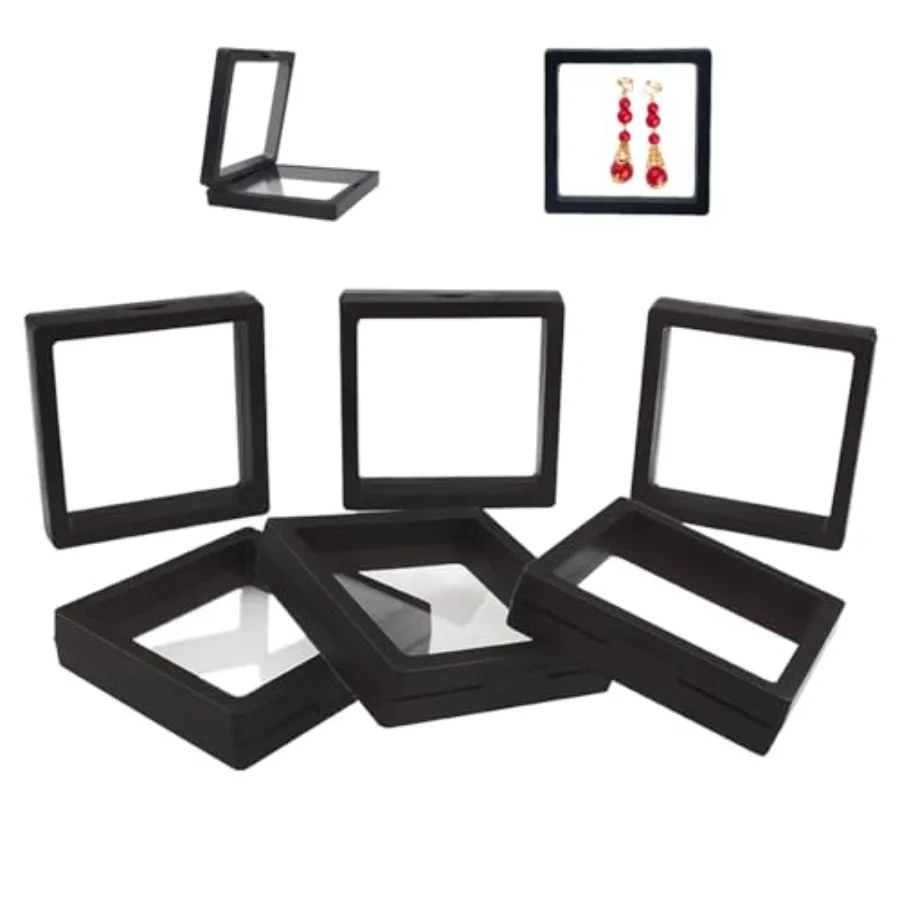 6 Pack 3D Floating Display Case, Transparent Floating Jewelry Box for Coins Medals Rings, Clear Display Frame for Collectibles,
6 Pack 3D Floating Display Case, Transparent Floating Jewelry Box for Coins Medals Rings, Clear Display Frame for Collectibles,