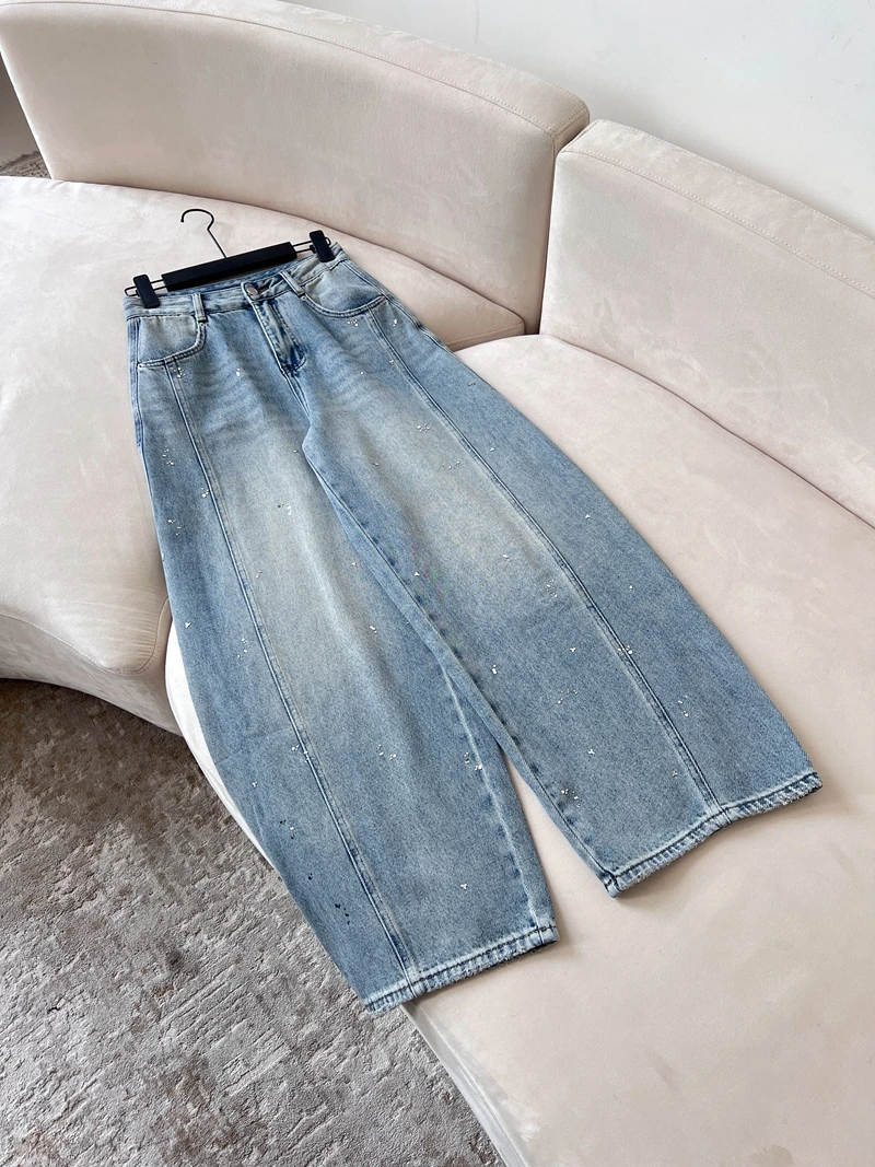 Resemblance Retro ChicHeavy EmbelliedHaw-RennsleFloor-LengthBlueSlim FitCasual WaedDenimWide LegPantsFor Women
Resemblance Retro ChicHeavy EmbelliedHaw-RennsleFloor-LengthBlueSlim FitCasual WaedDenimWide LegPantsFor Women