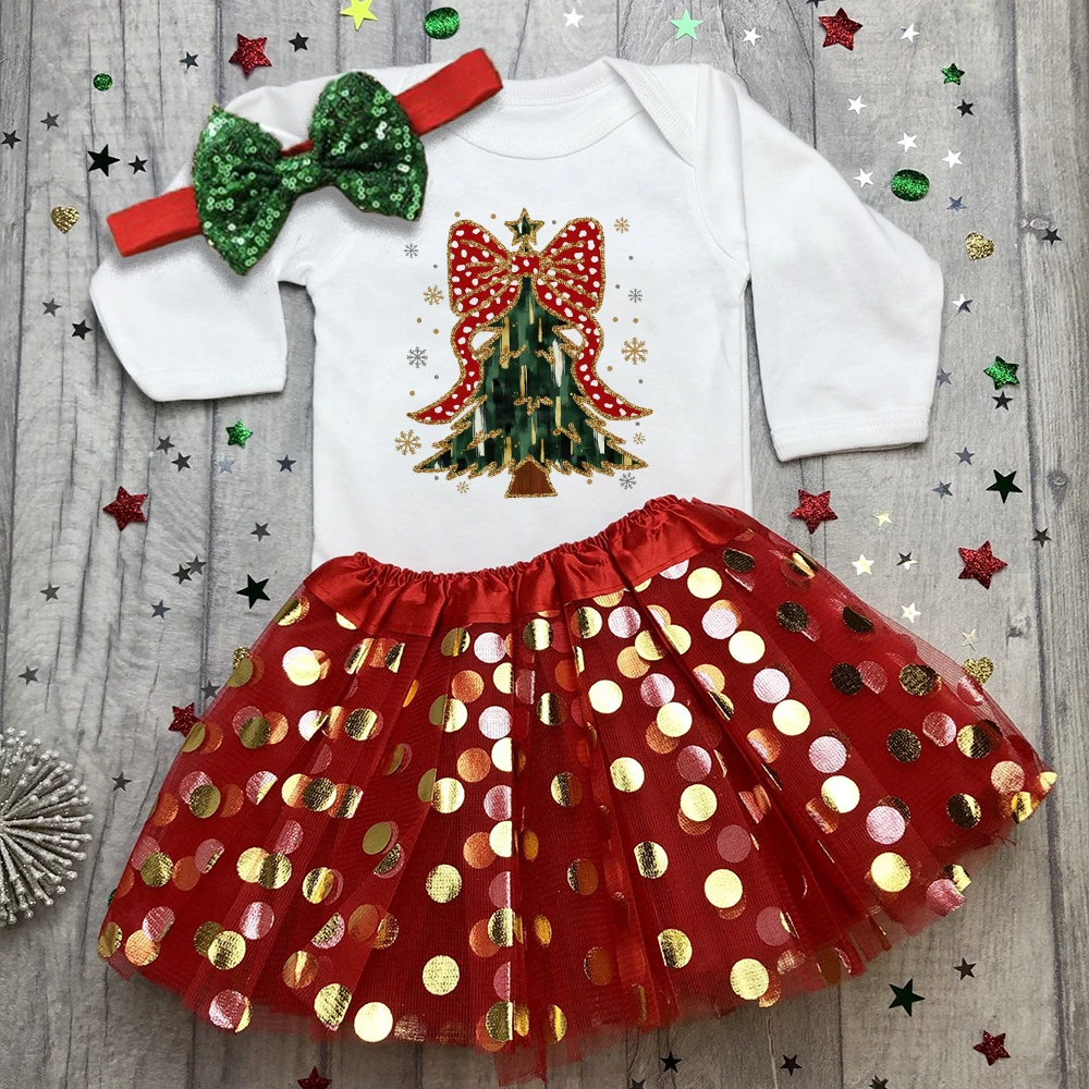 Christmas Tree Bow Print Christmas Baby Romper & Tutu Set Christmas Girls Outfit Infant Baptism Bodysuit Dress Xmas Outfit Skirt
Christmas Tree Bow Print Christmas Baby Romper & Tutu Set Christmas Girls Outfit Infant Baptism Bodysuit Dress Xmas Outfit Skirt