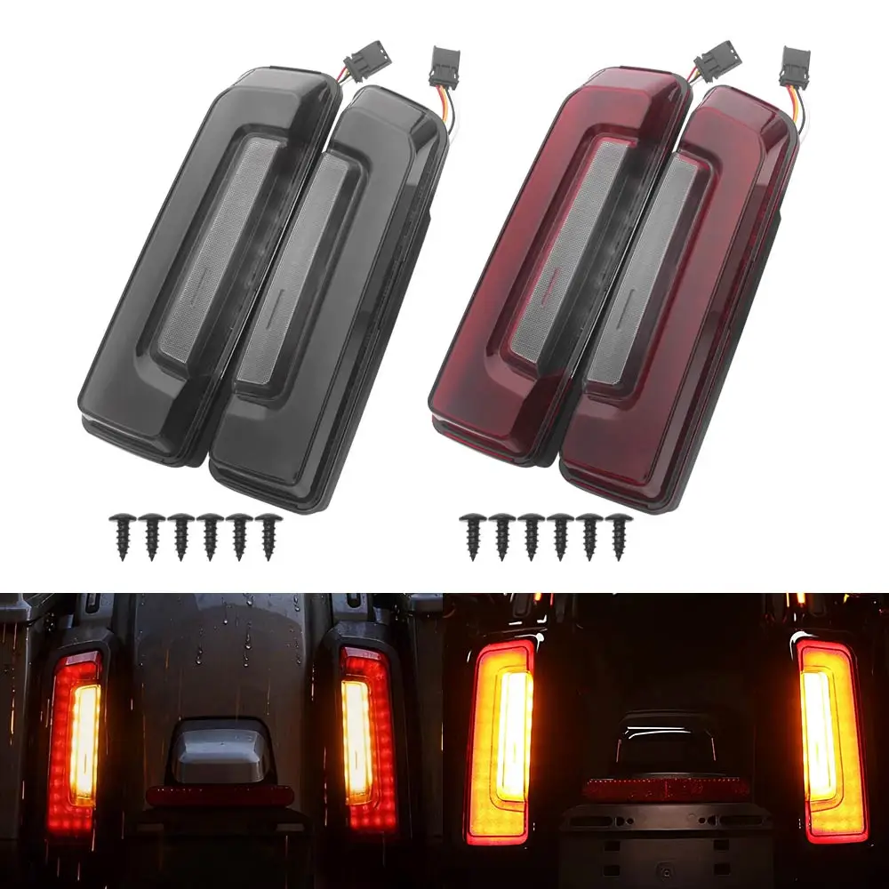 Brand New 2 Pcs Led Tail Light Fits For Harley Davidson Touring Road Glide Street Glide 2023-2026 Smoke/Red Lens Black Housing
Brand New 2 Pcs Led Tail Light Fits For Harley Davidson Touring Road Glide Street Glide 2023-2026 Smoke/Red Lens Black Housing