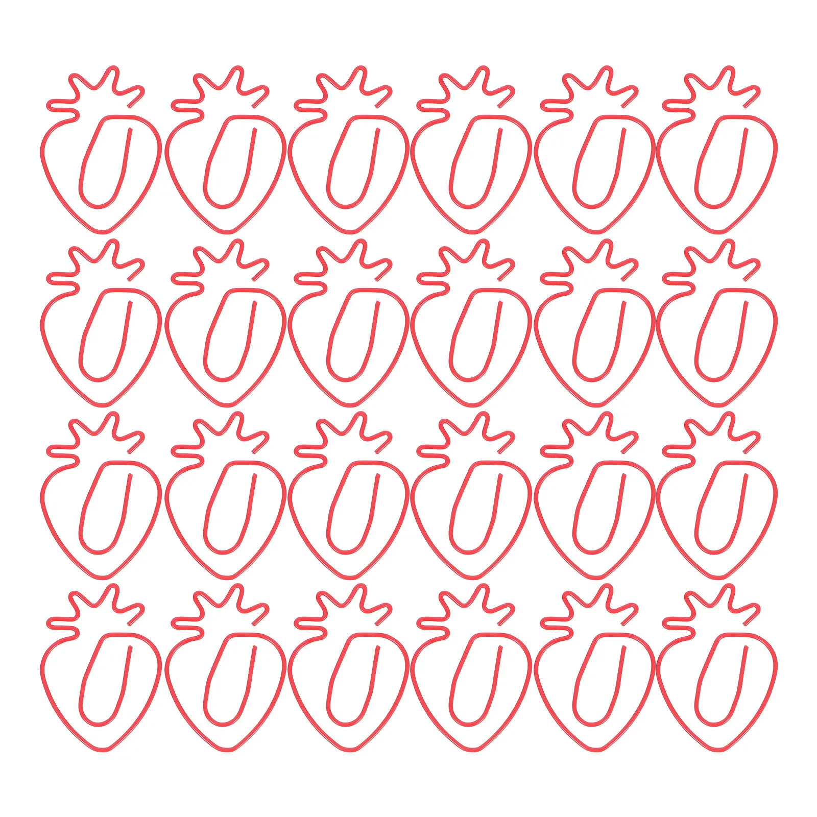 50Pcs Paper Clips Strawberry Metal Colorful Decorative Cartoon Creative Office Supplies for Students Teachers School Home
50Pcs Paper Clips Strawberry Metal Colorful Decorative Cartoon Creative Office Supplies for Students Teachers School Home