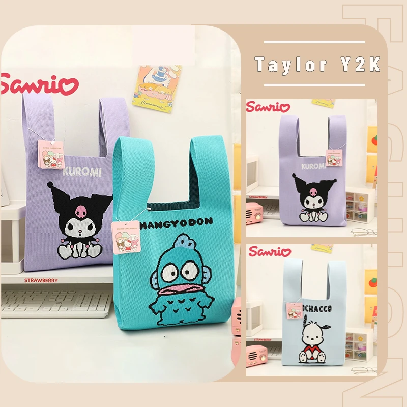 Новая сумка Sanrio Kuromi Pachacco аниме Y2K Милая женская вязаная сумка-тоут модная Изысканная Вместительная женская сумка через плечо
Новая сумка Sanrio Kuromi Pachacco аниме Y2K Милая женская вязаная сумка-тоут модная Изысканная Вместительная женская сумка через плечо