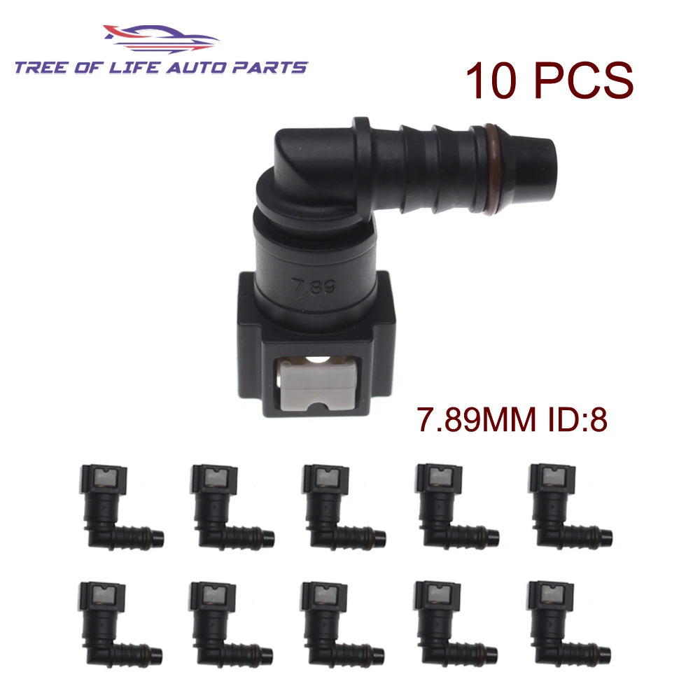 2/5/10x 7.89 ID8 90° Car Fuel Line Hose Coupler Quick Release Connect Connector Fuel Line Nylon Hose Coupler Carburetor Part
2/5/10x 7.89 ID8 90° Car Fuel Line Hose Coupler Quick Release Connect Connector Fuel Line Nylon Hose Coupler Carburetor Part