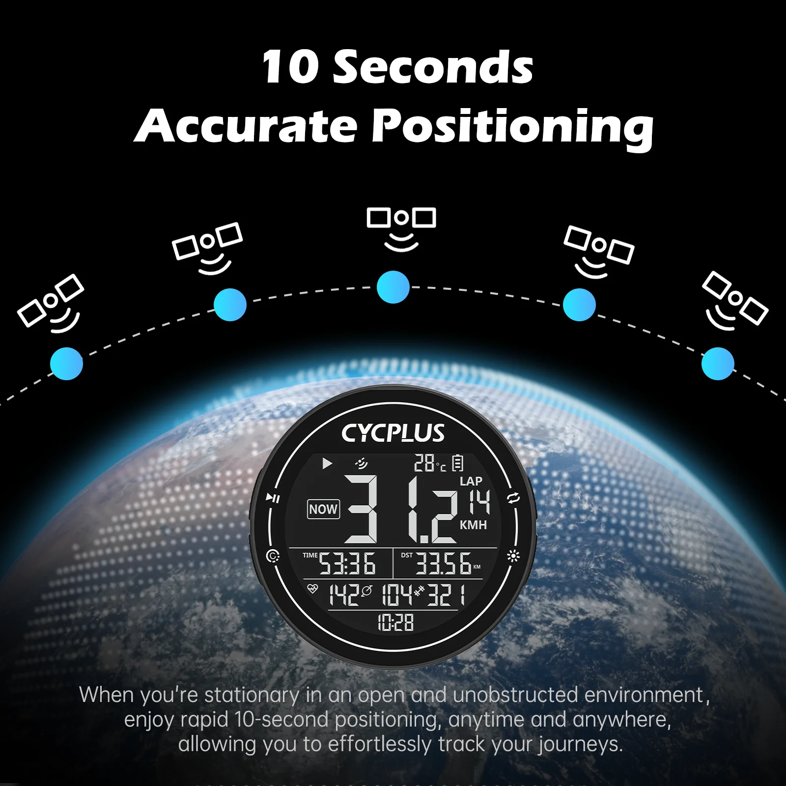 CYCPLUS M2 Cycling Bicycle Accessories GPS Bicycle Computer Wireless ANT+ Bluetooth Waterproof Speedometer Bike Cyclocomputer
CYCPLUS M2 Cycling Bicycle Accessories GPS Bicycle Computer Wireless ANT+ Bluetooth Waterproof Speedometer Bike Cyclocomputer