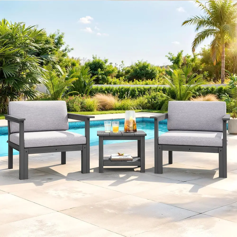 ular Outdoor Patio Contion Set, 3-Piece HIPS Chairs with Side Table & Thick Cushions– Side Interlock & Detachable Armrest, All-W
ular Outdoor Patio Contion Set, 3-Piece HIPS Chairs with Side Table & Thick Cushions– Side Interlock & Detachable Armrest, All-W