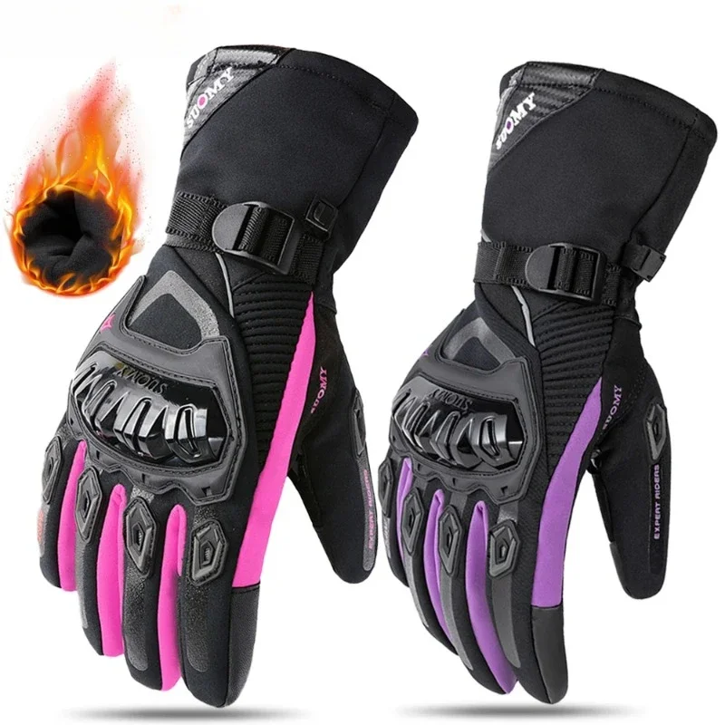 Winter Warm Women Pink Motorcycle Gloves 100%Waterproof Lady Teens Girls Purple Motocross Motorbike Racing Riding Gloves
Winter Warm Women Pink Motorcycle Gloves 100%Waterproof Lady Teens Girls Purple Motocross Motorbike Racing Riding Gloves
