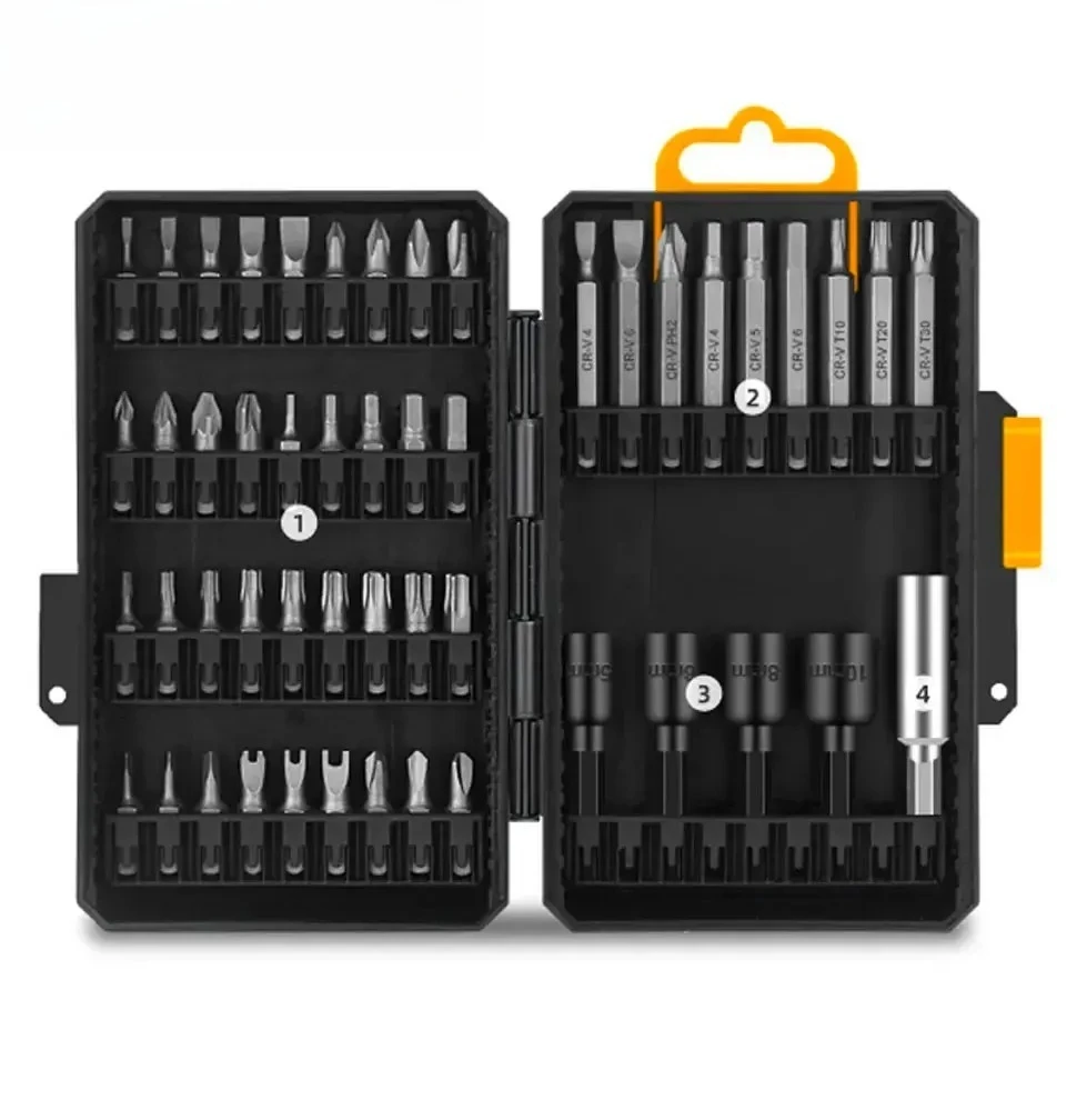 19-54 Pcs Screwdriver Bit Set Slotted Cross Triangular Special-shaped Screwdriver Twists Bit Sockets
19-54 Pcs Screwdriver Bit Set Slotted Cross Triangular Special-shaped Screwdriver Twists Bit Sockets