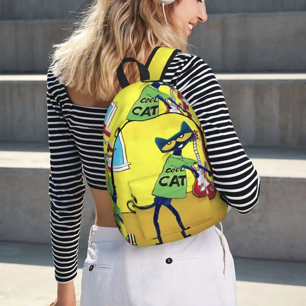 Pete The Cat Student Backpack School Bag Hiking Travel Daypack for Boys Girls Bookbag Shoulder Bags
Pete The Cat Student Backpack School Bag Hiking Travel Daypack for Boys Girls Bookbag Shoulder Bags