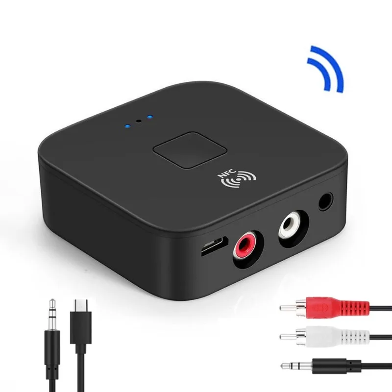 Wireless Audio Receiver RCA AUX Bluetooth 5.0 Adapter NFC 3.5mm for Amplifier Car Audio Home Stereo Theater System
Wireless Audio Receiver RCA AUX Bluetooth 5.0 Adapter NFC 3.5mm for Amplifier Car Audio Home Stereo Theater System