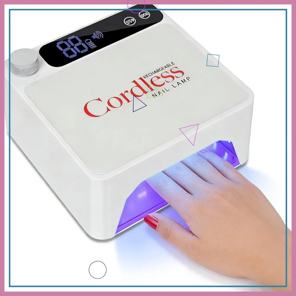 Cordless UV LED Nail Lamp with LCD Display, Rechargeable Gel Polish Dryer, Auto Sensor Fast Curing Light for Salon Home Use
Cordless UV LED Nail Lamp with LCD Display, Rechargeable Gel Polish Dryer, Auto Sensor Fast Curing Light for Salon Home Use