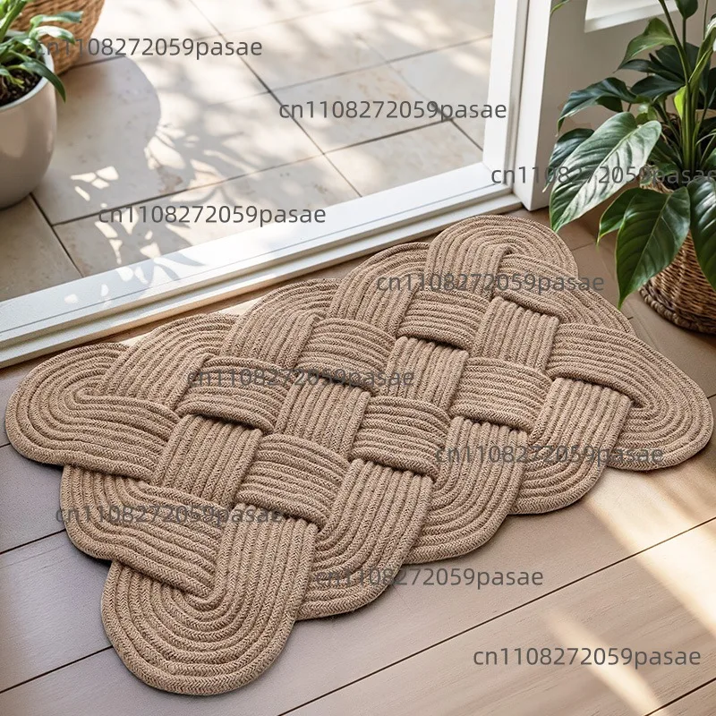 Handmade Jute Rope Woven Carpet, Thickened Mat for Home Bedroom, Dirt-resistant and Dust-removing Foot Mat
Handmade Jute Rope Woven Carpet, Thickened Mat for Home Bedroom, Dirt-resistant and Dust-removing Foot Mat