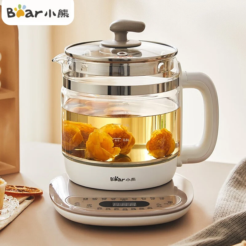 Bear Electric Kettle Multifunction Health Pot 1.5L Desert Flower Tea Stew Soup Porridge Cooker 24H Reservation For Kitchen
Bear Electric Kettle Multifunction Health Pot 1.5L Desert Flower Tea Stew Soup Porridge Cooker 24H Reservation For Kitchen