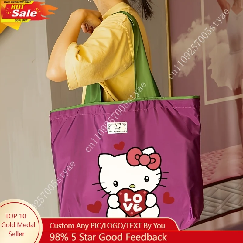 Sanrio Hello Kitty Large Capacity Reusable Shopping Bag Foldable Tote Bags Ideal for Daily Shopping and Commuting
Sanrio Hello Kitty Large Capacity Reusable Shopping Bag Foldable Tote Bags Ideal for Daily Shopping and Commuting