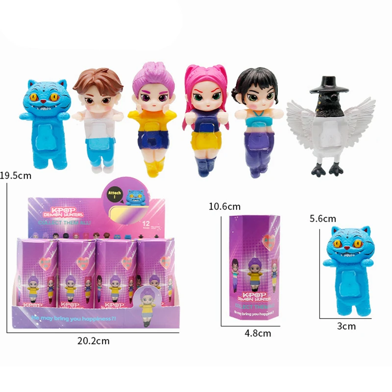 Аниме Kpop Demon Hunters, серия фигурок, слепая коробка, ПВХ, мультяшная мини-модель, игрушка, кукла, настольная декоративная детская рождественская подарок-сюрприз
Аниме Kpop Demon Hunters, серия фигурок, слепая коробка, ПВХ, мультяшная мини-модель, игрушка, кукла, настольная декоративная детская рождественская подарок-сюрприз