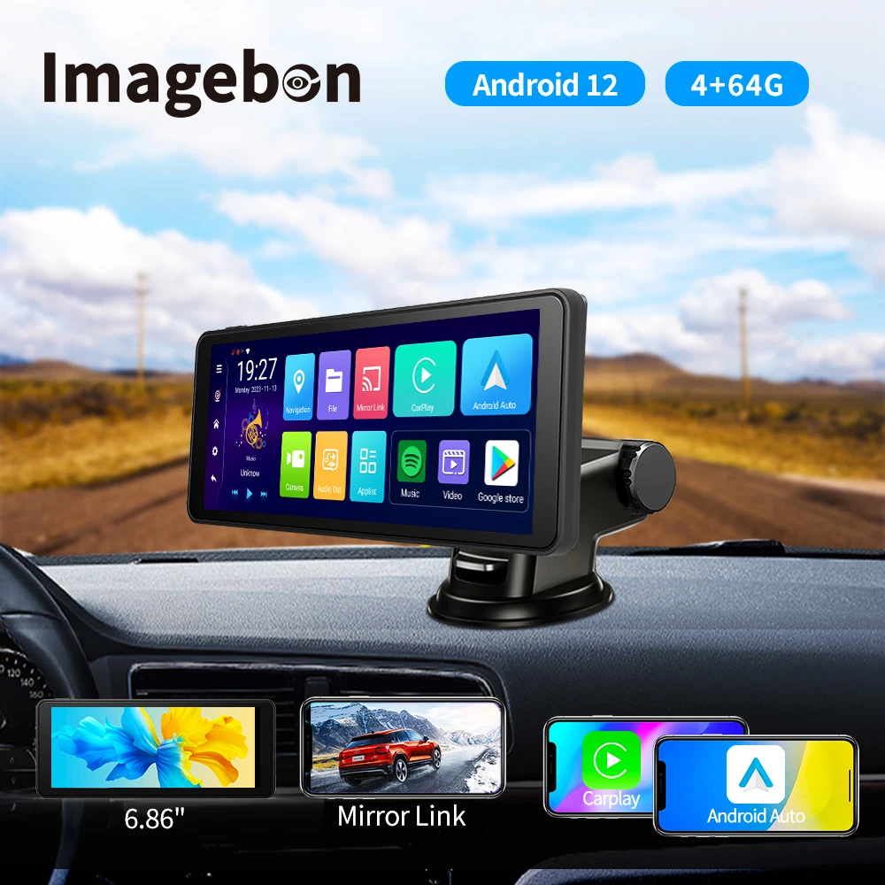 6.86 Inch 8 Core Android 12 Dash Cam Wireless CarPlay Android Auto Car DVR MP5 Bluetooth FM Mirror Link Review Mirror Camera
6.86 Inch 8 Core Android 12 Dash Cam Wireless CarPlay Android Auto Car DVR MP5 Bluetooth FM Mirror Link Review Mirror Camera