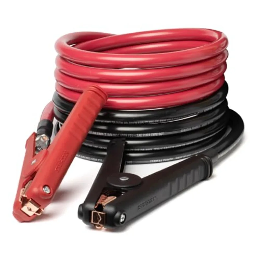 Heavy Duty Jumper Cables with Alligator Clips 100% Pure Copper Wire Positive and Negative Leads Battery Cable Made in The USA -
Heavy Duty Jumper Cables with Alligator Clips 100% Pure Copper Wire Positive and Negative Leads Battery Cable Made in The USA -