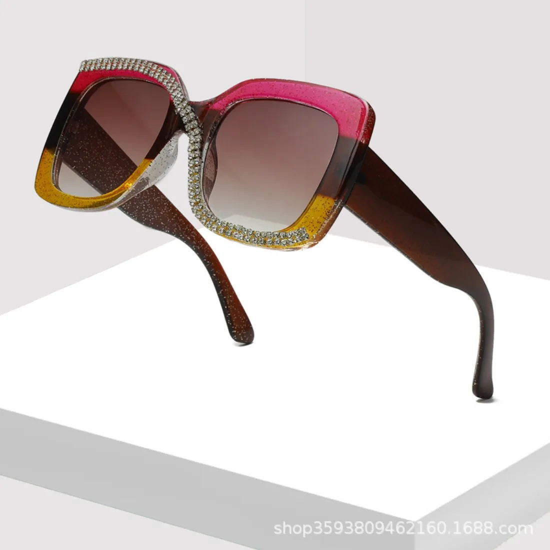 Oversized Square Rhinestone Gradient Sunglasses for Women UV400 Trendy Sparkly Fashion Big Frame Shades
Oversized Square Rhinestone Gradient Sunglasses for Women UV400 Trendy Sparkly Fashion Big Frame Shades