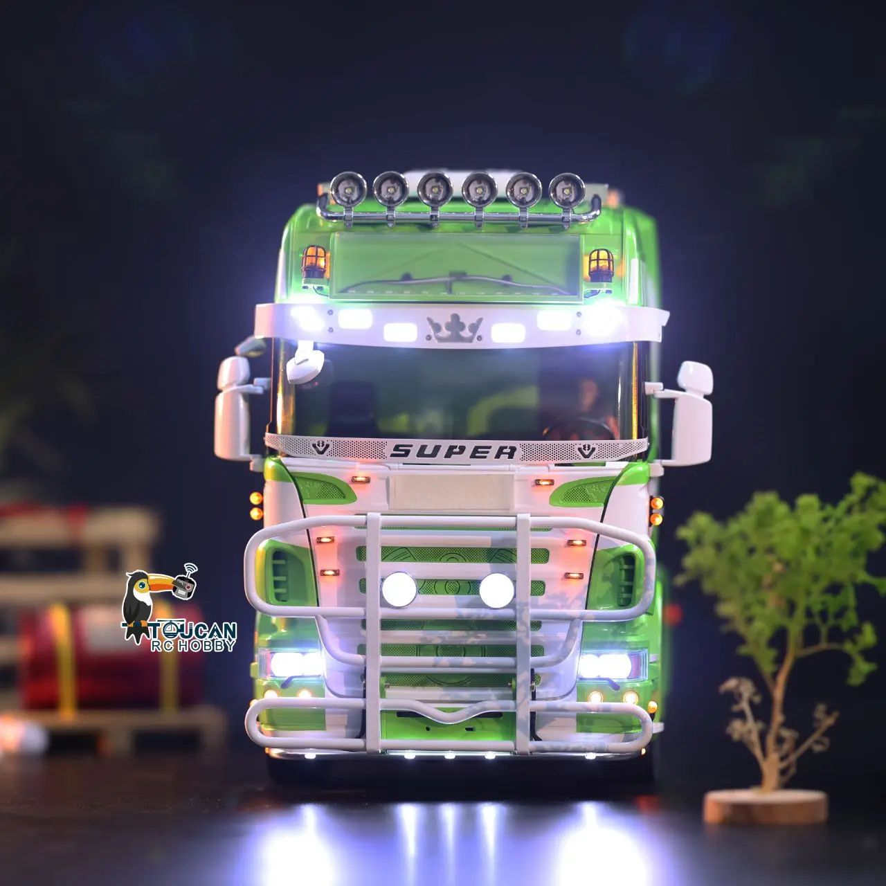 6*6 1/14 Scale RC Tractor Truck Metal Car 3-speed Model with Light Sound Smoking Painted Assembled Remote Control Customized Toy
6*6 1/14 Scale RC Tractor Truck Metal Car 3-speed Model with Light Sound Smoking Painted Assembled Remote Control Customized Toy