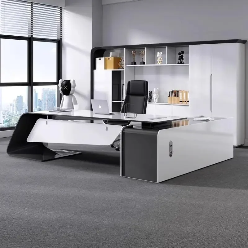 Luxury Long Office Desk Modern Design Storage Multifunctional Office Desk Display Minimalist Mesas Escritorio Trendy Furniture
Luxury Long Office Desk Modern Design Storage Multifunctional Office Desk Display Minimalist Mesas Escritorio Trendy Furniture