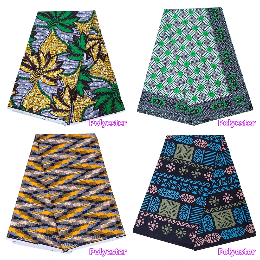 ABCWAX African Wax Print Fabric Polyester Ankara Geometric Kente Cloth for Dashiki Long Dress Materials DIY Sewing Fabric
ABCWAX African Wax Print Fabric Polyester Ankara Geometric Kente Cloth for Dashiki Long Dress Materials DIY Sewing Fabric