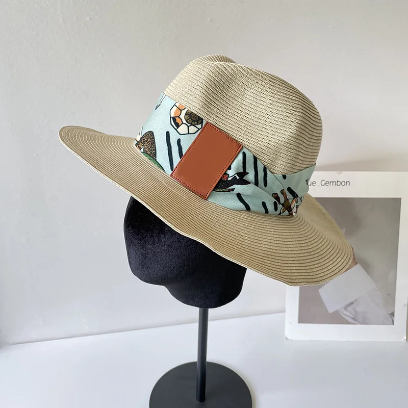 Women's summer fashion top hat fashion mermaid scarf decoration jazz hat big brim visor hat wholesale
Women's summer fashion top hat fashion mermaid scarf decoration jazz hat big brim visor hat wholesale