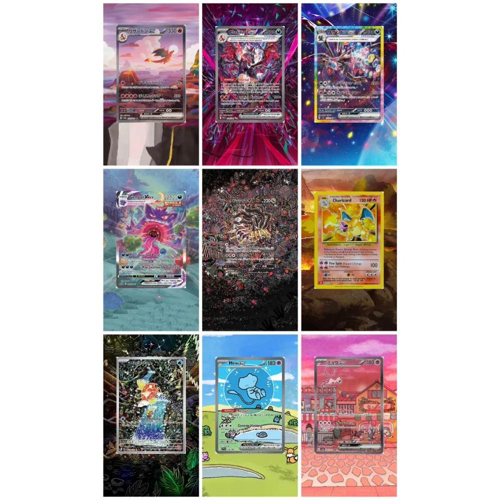 Коллекция Pokemon PTCG, акриловая живопись, расширенная карта, кирпич, Чаризард, Mew Magikarp Giratina Hydreigon Gengar, периферийные устройства в стиле аниме
Коллекция Pokemon PTCG, акриловая живопись, расширенная карта, кирпич, Чаризард, Mew Magikarp Giratina Hydreigon Gengar, периферийные устройства в стиле аниме