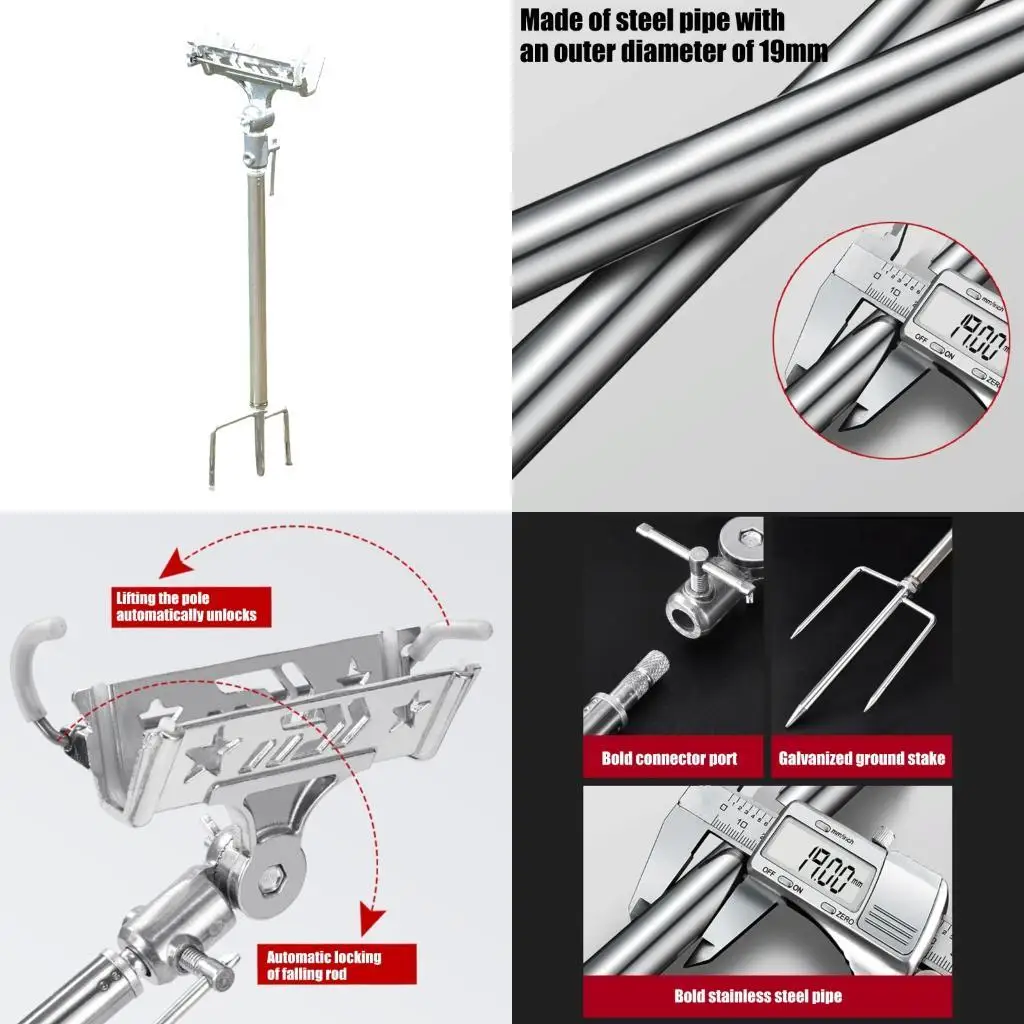 Adjustable Fishing Rod Rest constructed strong Metal Excellent For Beach Use K1YF
Adjustable Fishing Rod Rest constructed strong Metal Excellent For Beach Use K1YF