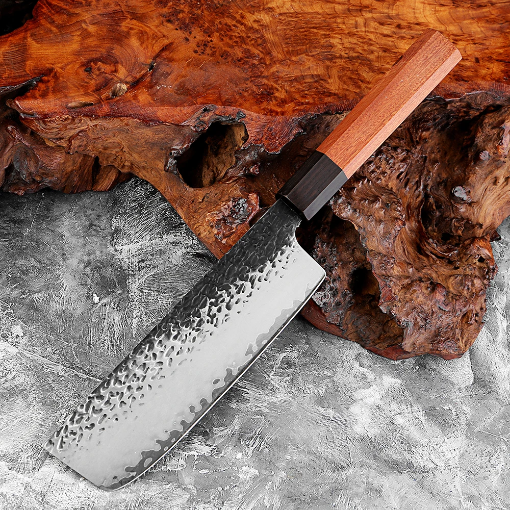 7 Inch Nakiri Knife Triple-layer Composite Steel Blade Sharp Cleaver Kitchen Knife for Meat,Vegetables Octagonal Wooden Handle
7 Inch Nakiri Knife Triple-layer Composite Steel Blade Sharp Cleaver Kitchen Knife for Meat,Vegetables Octagonal Wooden Handle