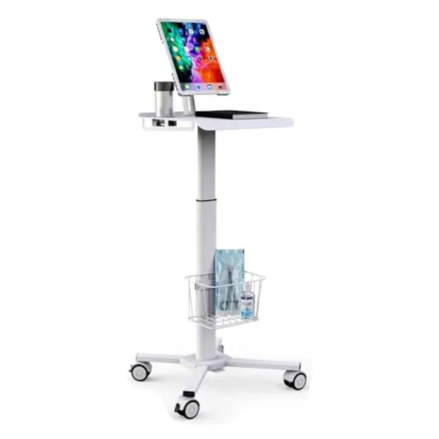 Medical trolley for hospital clinic beauty salon: height adjustable mobile medical tablet cart with wheels, pneumatic mobility,
Medical trolley for hospital clinic beauty salon: height adjustable mobile medical tablet cart with wheels, pneumatic mobility,
