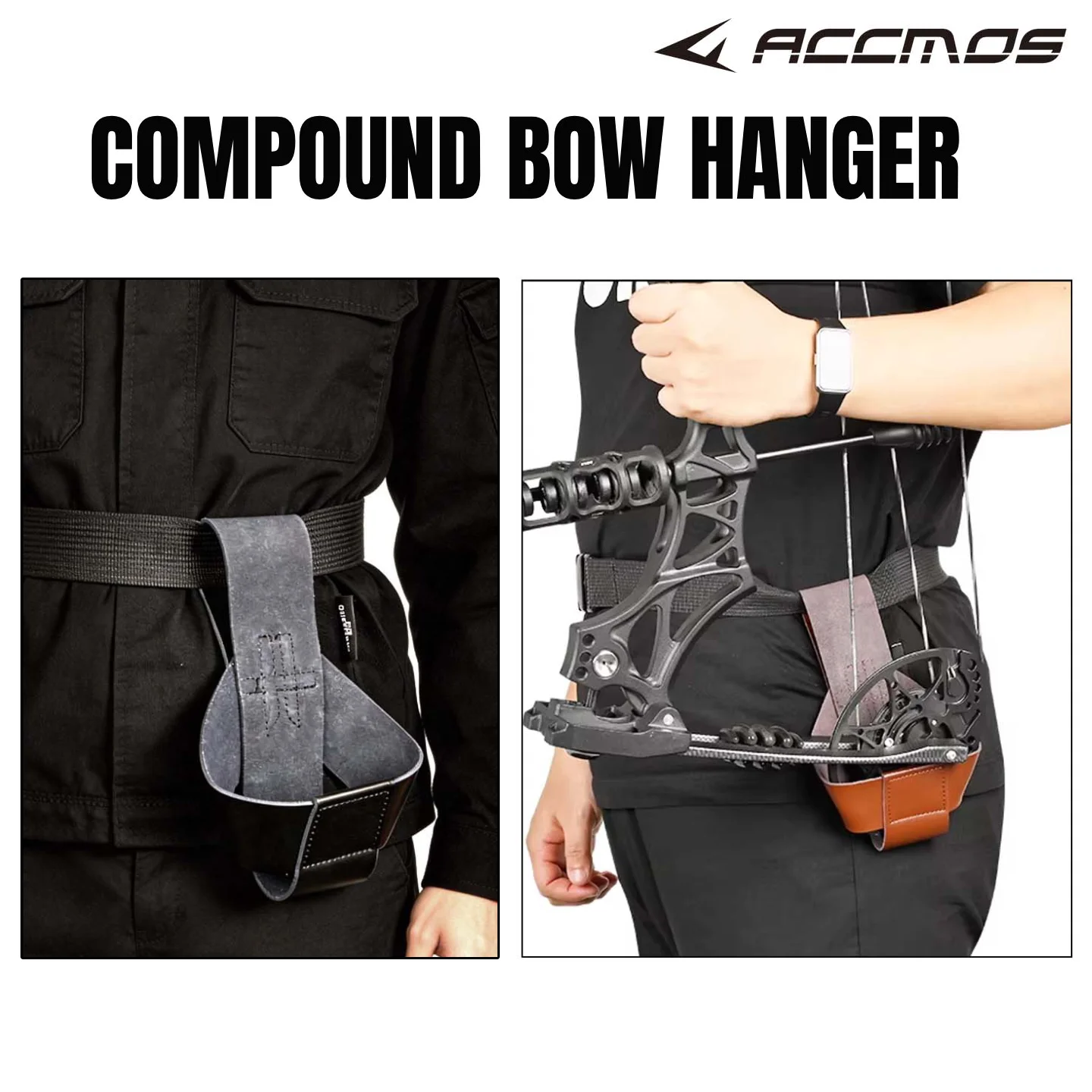 Waist-Mounted Archery Bow Hanger for Compound Bow, Durable Leather Bow Holder for Hunting & Training
Waist-Mounted Archery Bow Hanger for Compound Bow, Durable Leather Bow Holder for Hunting & Training
