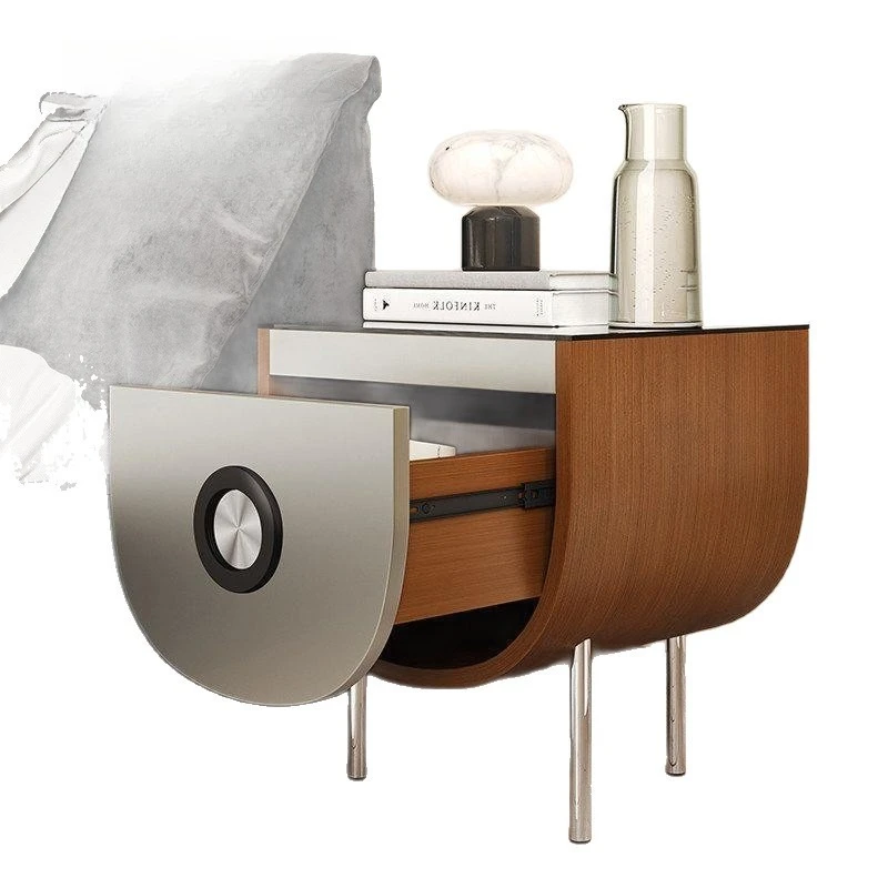 Bedside table, locker, integrated master bedroom, small solid wood stainless steel bedside small narrow cabinet, antique design
Bedside table, locker, integrated master bedroom, small solid wood stainless steel bedside small narrow cabinet, antique design