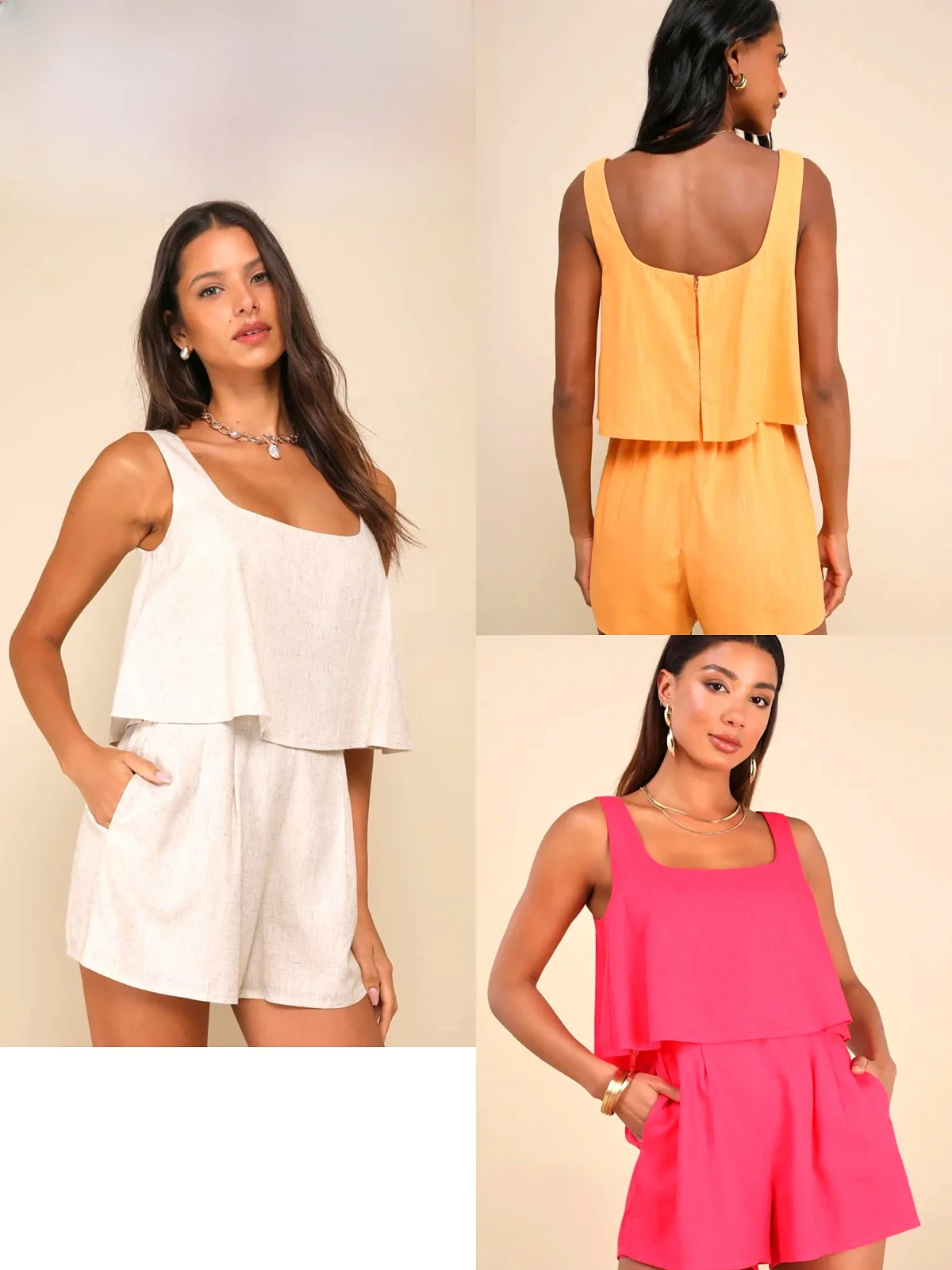 Linen Cotton Strap Vest Jumpsuit orts Casual Women's irt Comfortable Breathable Skin-friendly Mid-length Summer
Linen Cotton Strap Vest Jumpsuit orts Casual Women's irt Comfortable Breathable Skin-friendly Mid-length Summer