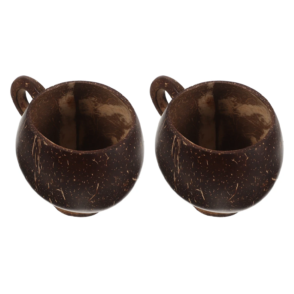 2 pcs Coconut Cups Natural Wooden Coffee Mugs With Handle Large Capacity Multi-Functional Drinkware For Juice Tea Milk Home
2 pcs Coconut Cups Natural Wooden Coffee Mugs With Handle Large Capacity Multi-Functional Drinkware For Juice Tea Milk Home