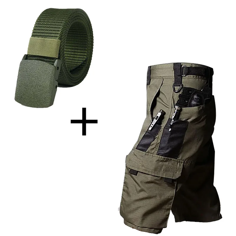 Summer Tactical Shorts Men Quick Dry Cargo Shorts Multi-Pocket Wear-Resistant Waterproof Short Trousers Outdoor Hiking Fishing
Summer Tactical Shorts Men Quick Dry Cargo Shorts Multi-Pocket Wear-Resistant Waterproof Short Trousers Outdoor Hiking Fishing
