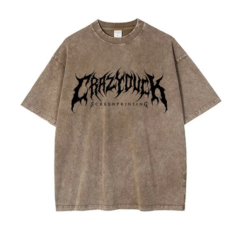 Men T-Shirt Oversized Cotton Summer Vintage Washed Brown Streetwear Unisex Short Sleeve Tops Tees Graphic Korean Popular Clothes
Men T-Shirt Oversized Cotton Summer Vintage Washed Brown Streetwear Unisex Short Sleeve Tops Tees Graphic Korean Popular Clothes