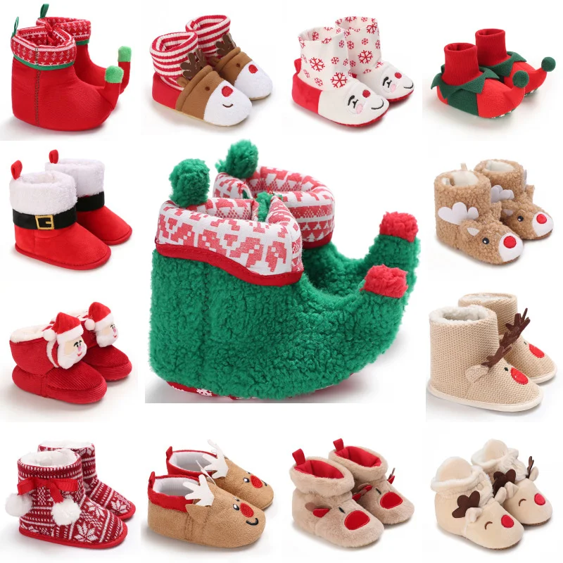 Unisex Baby Christmas Santa Shoes Infant Non-slip cozy Fleece Booties Newborn First Walking Shoes Boys Girls Winter Warm Slipper
Unisex Baby Christmas Santa Shoes Infant Non-slip cozy Fleece Booties Newborn First Walking Shoes Boys Girls Winter Warm Slipper