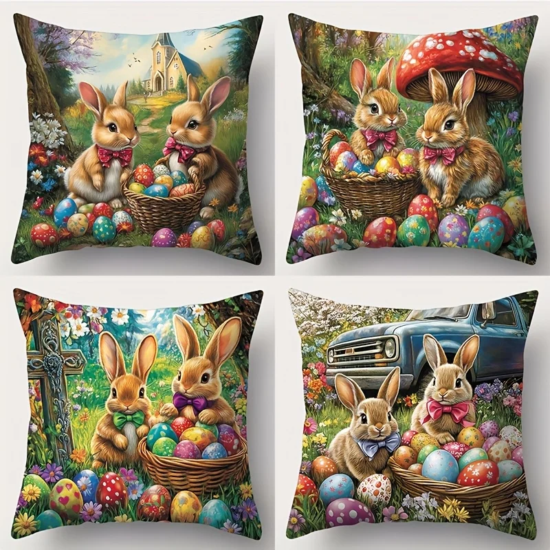 Набор из 4 наволочек в пасхальном стиле, подходит для украшения дивана, автомобиля и спальни, вкладыши в комплект не входят.
Набор из 4 наволочек в пасхальном стиле, подходит для украшения дивана, автомобиля и спальни, вкладыши в комплект не входят.