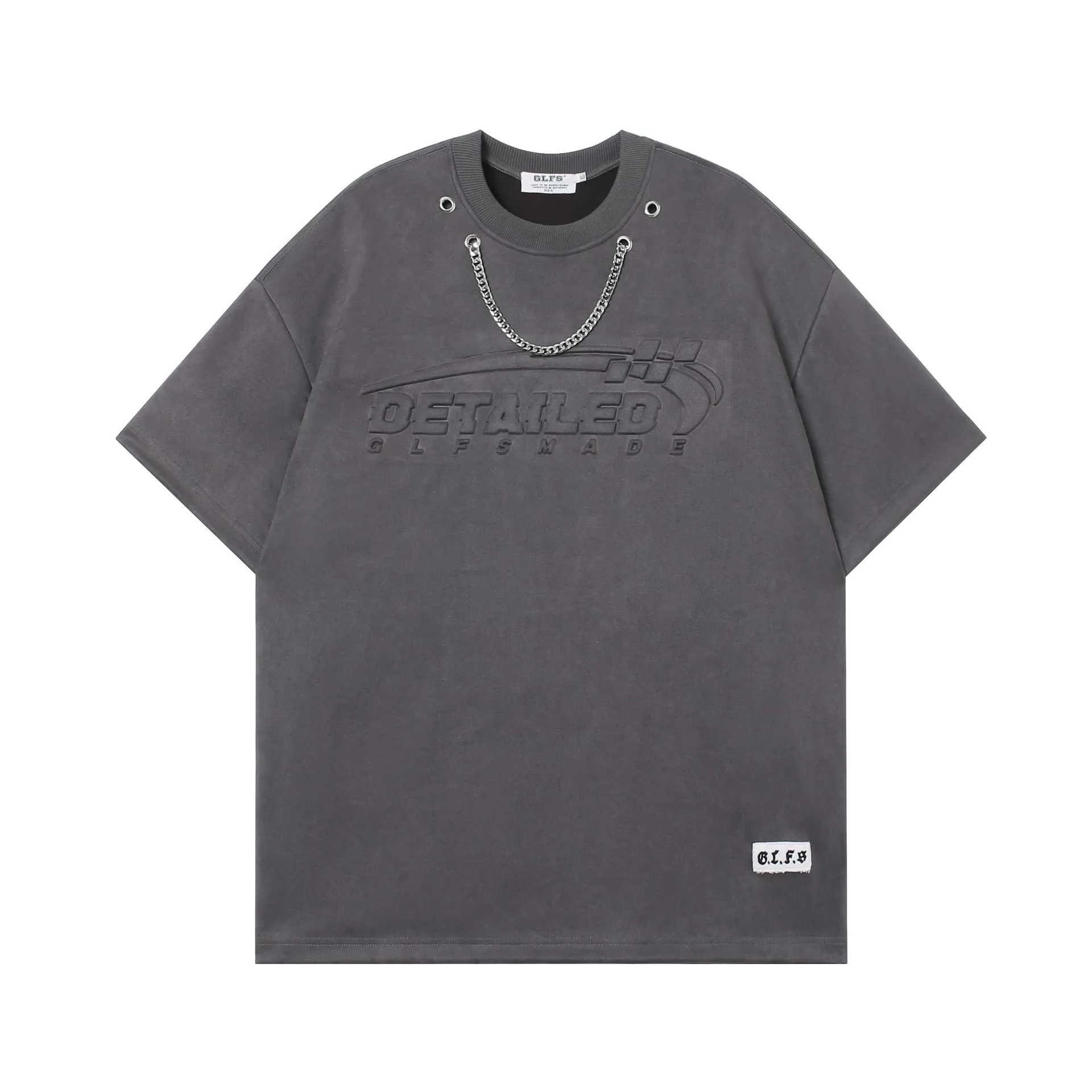 High Street Oversized Hip Hop T Shirts With Necklace Decoration Summer Short Sleeve Suede Tees Loose Fit Y2K Tops
High Street Oversized Hip Hop T Shirts With Necklace Decoration Summer Short Sleeve Suede Tees Loose Fit Y2K Tops