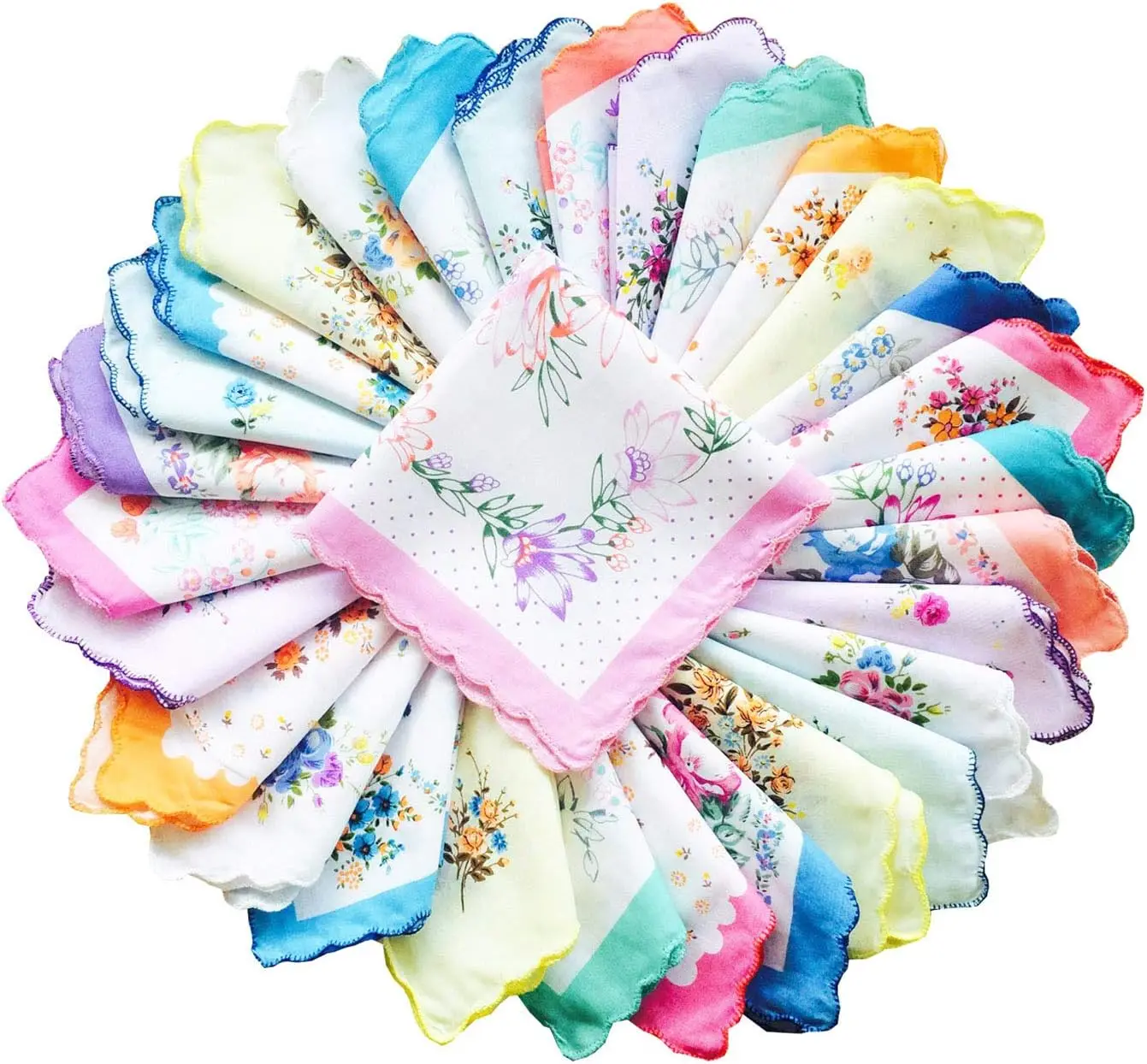 Vintage Floral Print Cotton Handkerchiefs Bulk for Women
Vintage Floral Print Cotton Handkerchiefs Bulk for Women