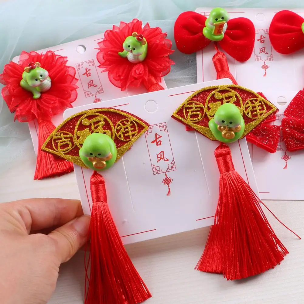 Bow Hairpin Clip Tassel Hair Accessory Kids Bow Tassel Hair Clips Set with Resin Snake Design Clip-on for New for Girls
Bow Hairpin Clip Tassel Hair Accessory Kids Bow Tassel Hair Clips Set with Resin Snake Design Clip-on for New for Girls
