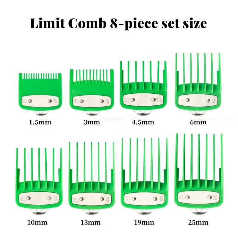 For WAHL Universal Iron Buckle Clipper Guards Electric Clippers Hair Cutting Attachment Limit Comb Kit 1.5/3/4.5/6/10/13/19/25mm
For WAHL Universal Iron Buckle Clipper Guards Electric Clippers Hair Cutting Attachment Limit Comb Kit 1.5/3/4.5/6/10/13/19/25mm