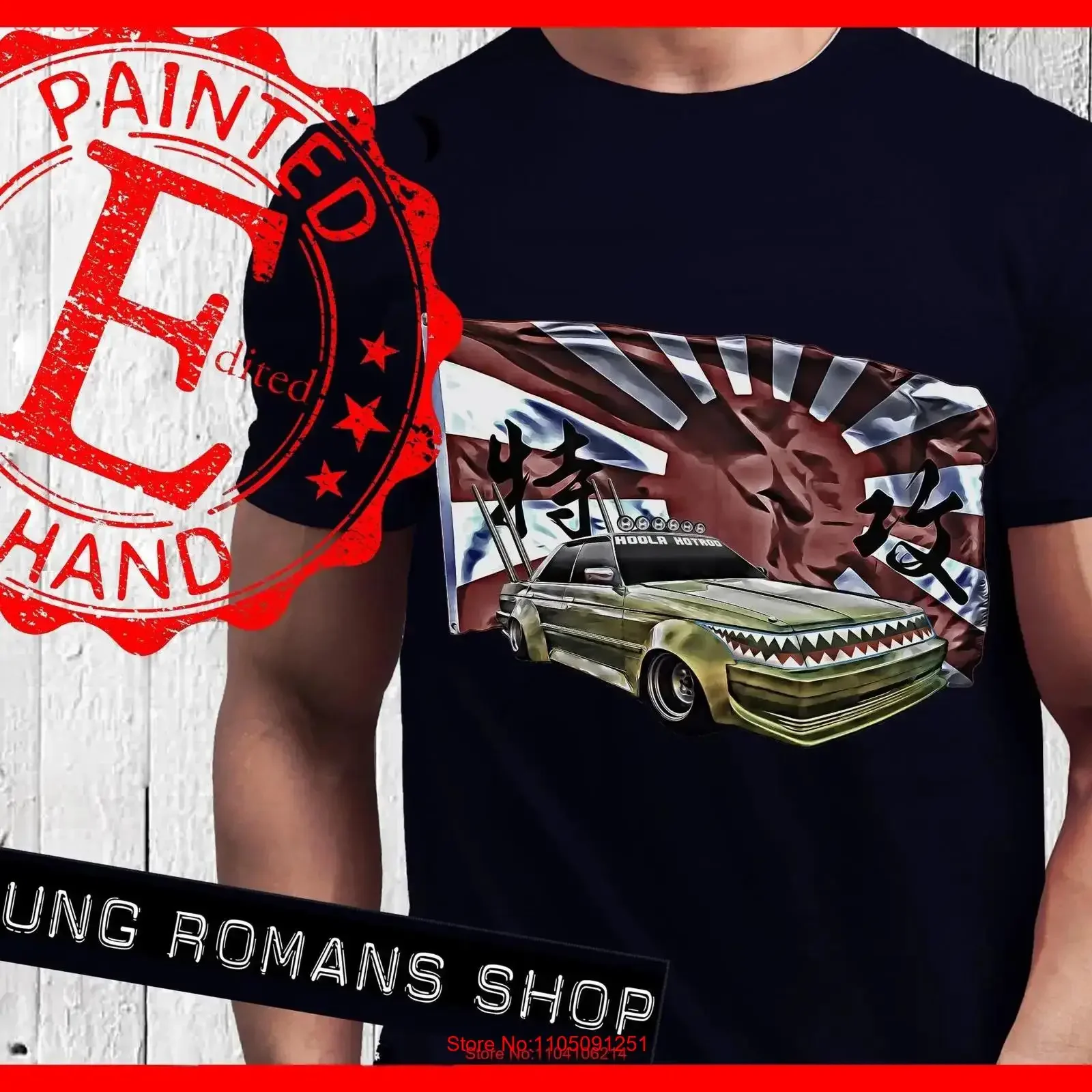 Japanese Car culture T Shirt Bosozoku Dajiban Shakotan Time Attack Kanjozoku Itasha Kyusha Bippu Yanky VIP style Kaido Racers
Japanese Car culture T Shirt Bosozoku Dajiban Shakotan Time Attack Kanjozoku Itasha Kyusha Bippu Yanky VIP style Kaido Racers