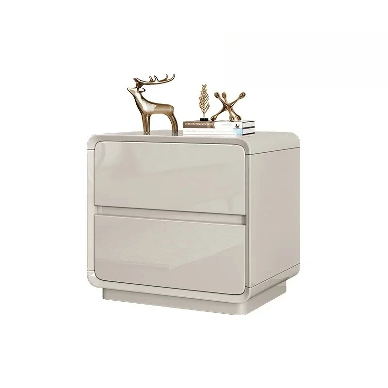 Paint solid wood bedside table new high-end modern simple light luxury small bedroom bedside storage
Paint solid wood bedside table new high-end modern simple light luxury small bedroom bedside storage