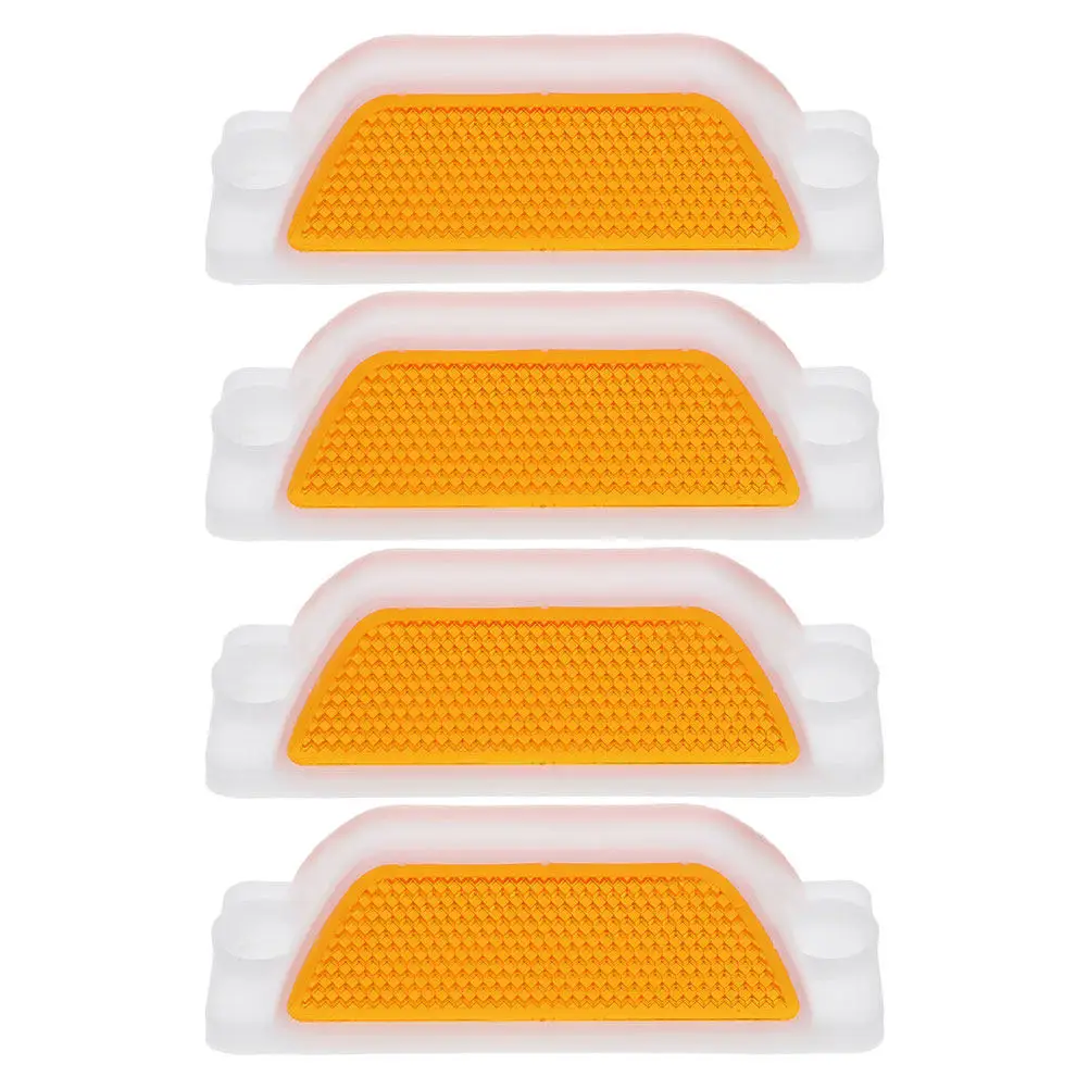 4Pcs Bright Yellow Reflective Delineators Road Reflectors for Highway Driveway Pavement Guardrail Safety Marker Guidance Tool
4Pcs Bright Yellow Reflective Delineators Road Reflectors for Highway Driveway Pavement Guardrail Safety Marker Guidance Tool