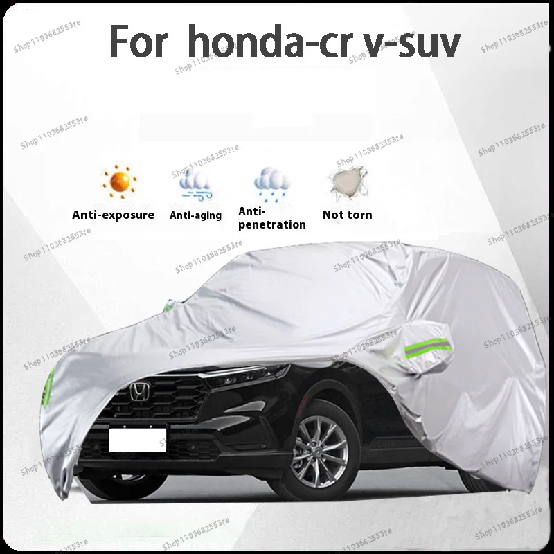 Для Honda CR-V Fit автомобильный чехол водонепроницаемый, пылезащитный, солнцезащитный козырек (УФ), снегозащитный | Серебряное полное покрытие с защитой в течение всего дня
Для Honda CR-V Fit автомобильный чехол водонепроницаемый, пылезащитный, солнцезащитный козырек (УФ), снегозащитный | Серебряное полное покрытие с защитой в течение всего дня