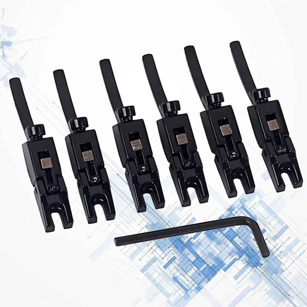 6 PCS/Set Bridge Saddle Guitar for Bass Compensated Golden Zinc Alloy Accessories
6 PCS/Set Bridge Saddle Guitar for Bass Compensated Golden Zinc Alloy Accessories